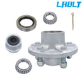 Galvanized Trailer Hub Kit 5 on 4.5" for 3500 lbs #84 Spindle L44610