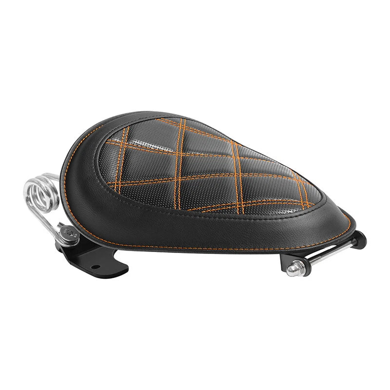 Driver Seat with Spring Bracket Pad for Harley Dyna FXD FXDWG (2007–2017) FLD (2012–2016)