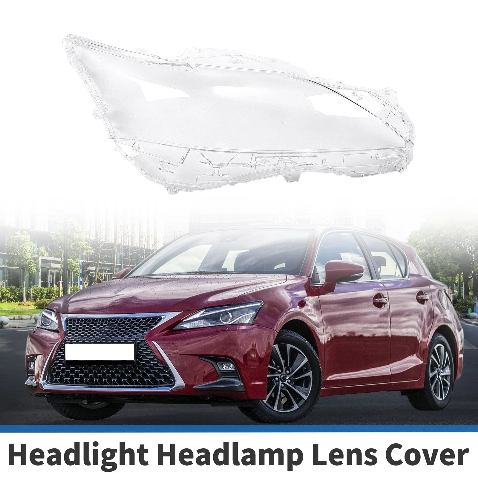 Headlight Lens Cover Front Right Replacement for Lexus CT200 (2012–2017)