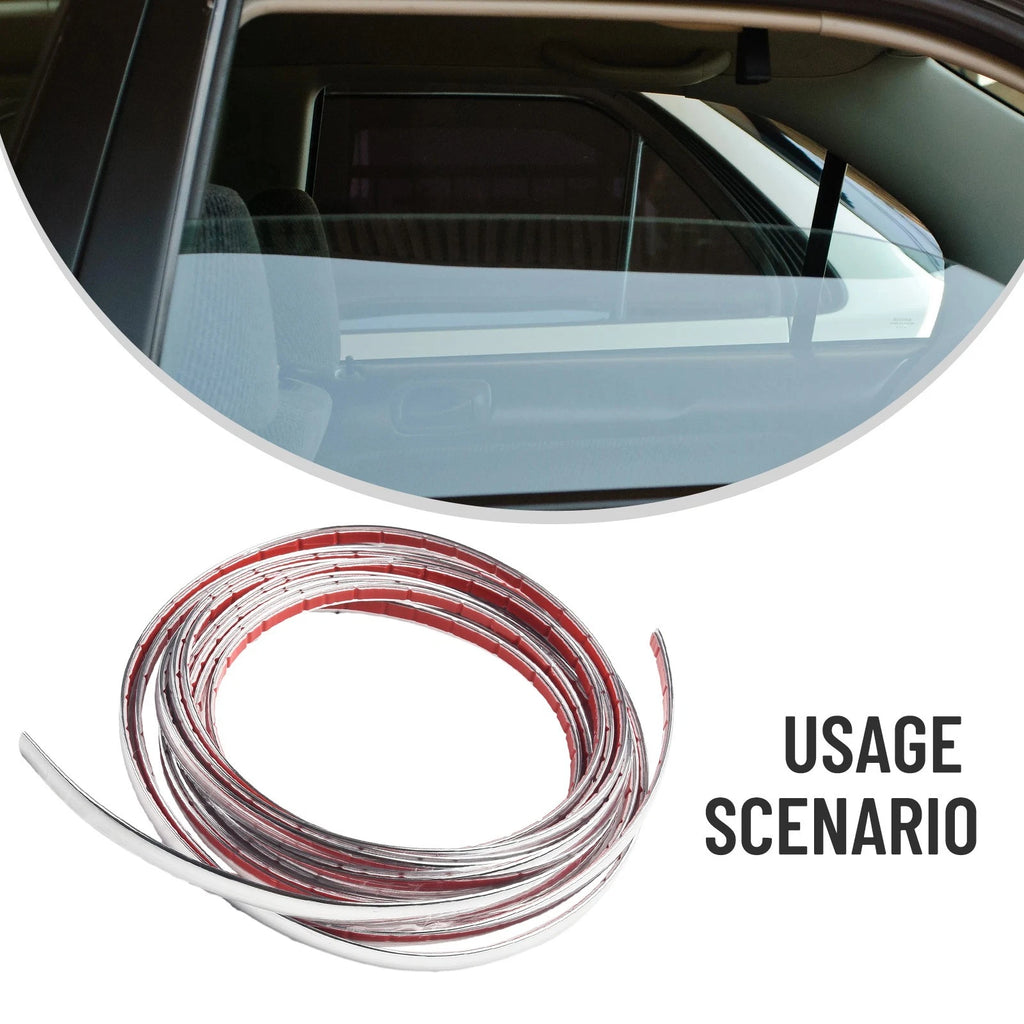 Chrome Trim Molding Strip for Car Door Side Protector (1Pcs)