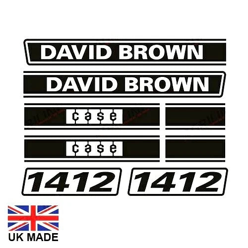 Decal Set for David Brown 1412 Tractors
