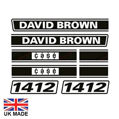 Decal Set for David Brown 1412 Tractors