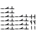 Washer Connector Hose for Windshield Wiper (T/Y/I Type, 36pcs)