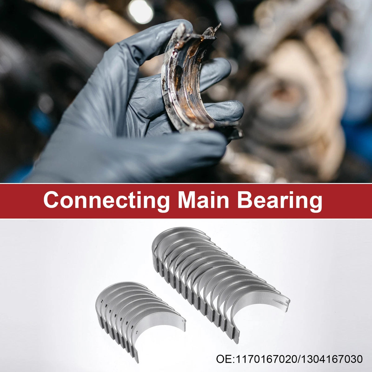 Engine Main and Connecting Rod Bearing Kit for Toyota Land Cruiser (2002–2010)