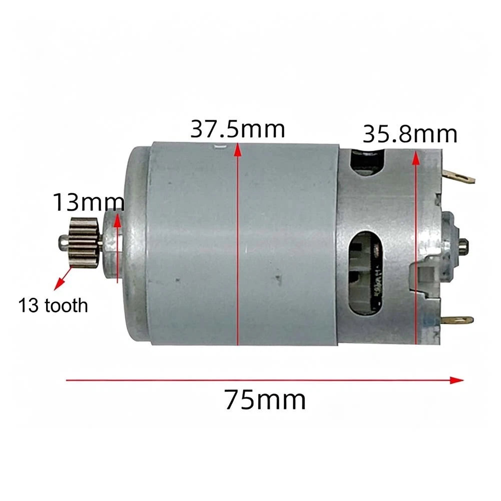 13 Tooth 550 Class Motor 14.4V for Small Electric Drills (Compatible)