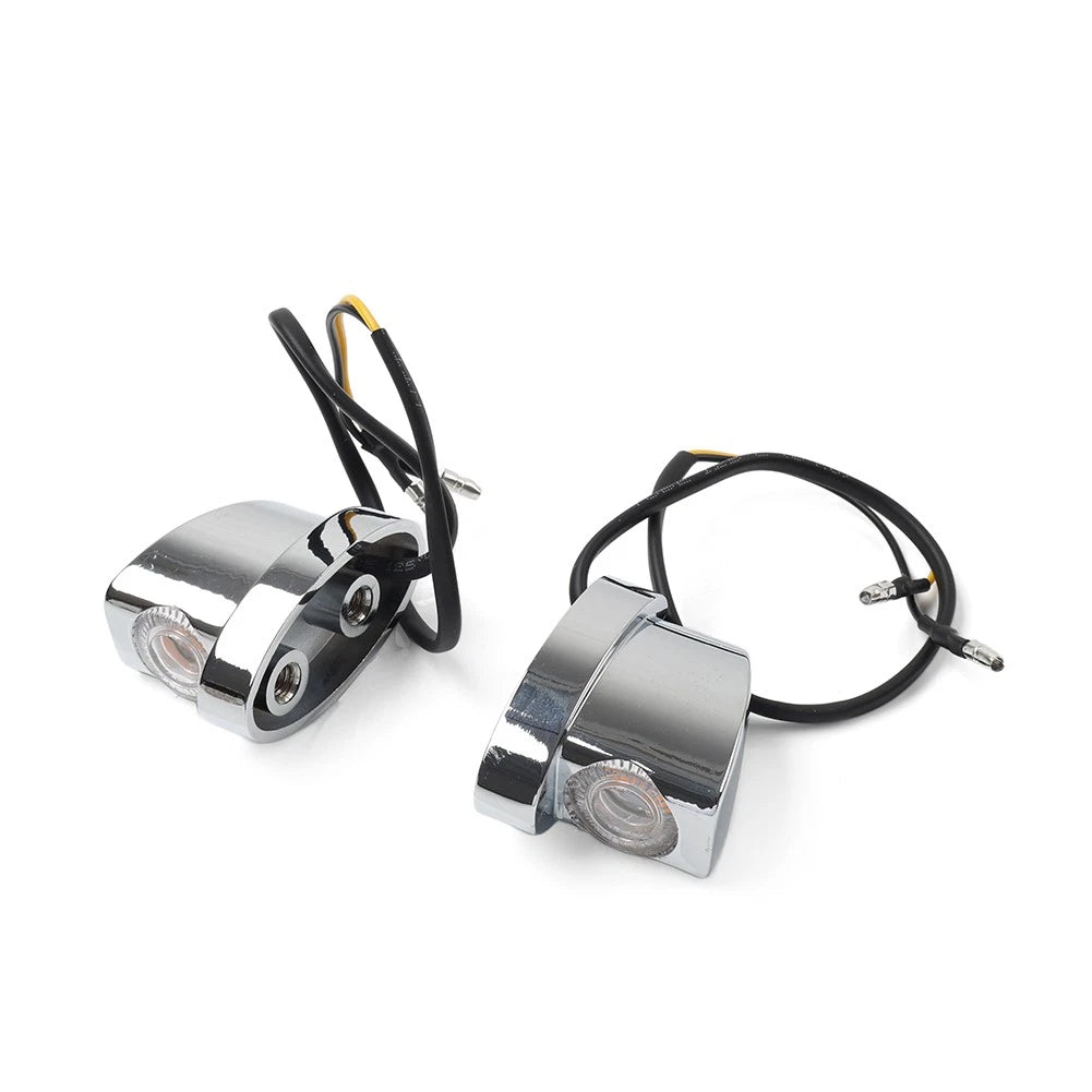 Rear Turn Signal Blinker Light Amber for Sportster (Chrome)