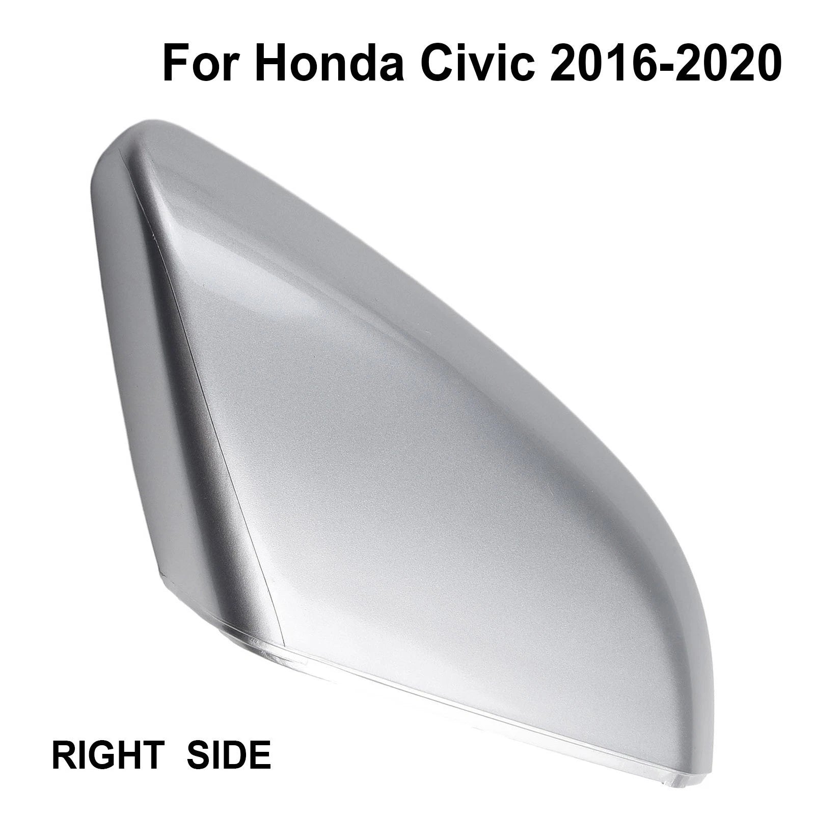 Replacement Mirror Cover Cap for Honda Civic (2016–2020) Right Side Silver