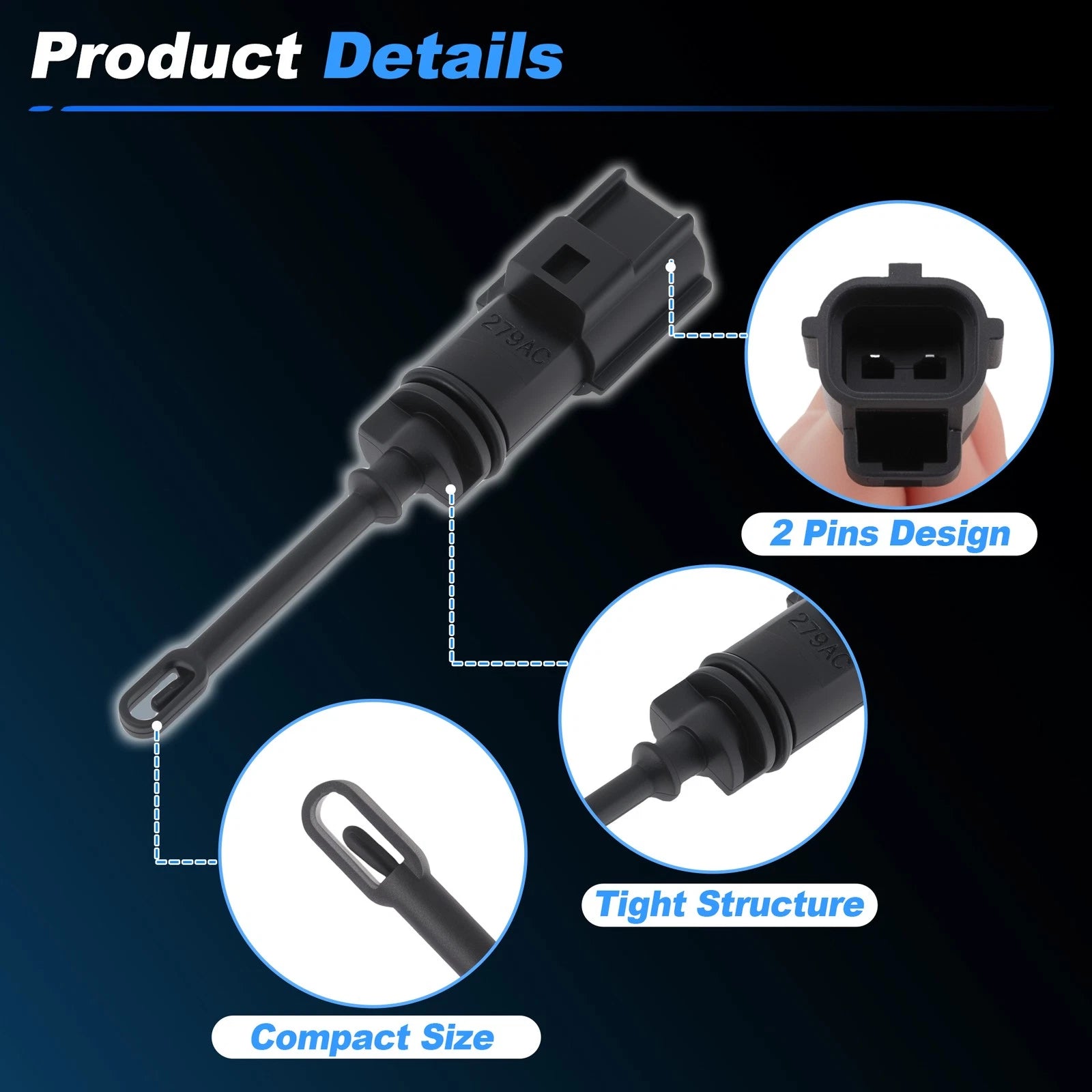 Air Intake Temperature Sensor for Chrysler 300, Dodge Durango (–) 5149279AC