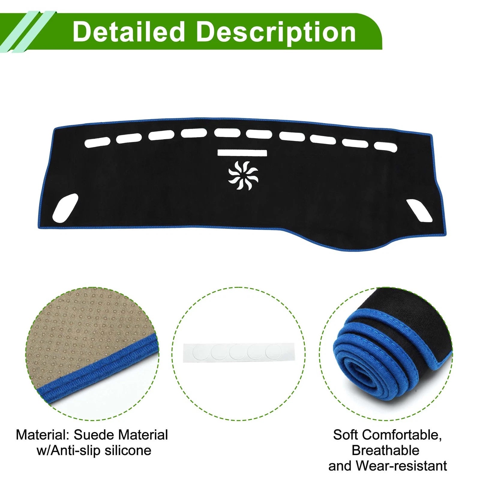 Dashboard Dash Cover Mat Replacement for Mercedes Benz GLA Class X156 (2014–2020)