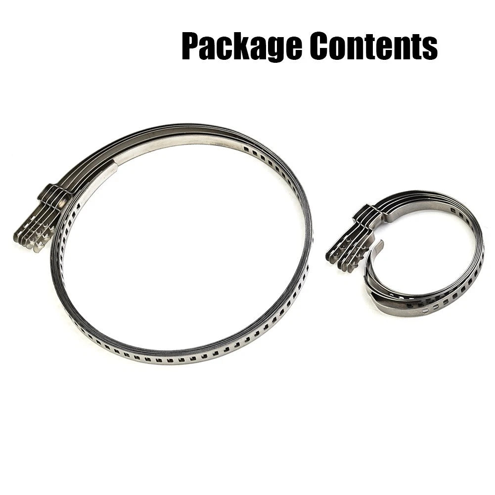 Crimp Clamp Kit for Adjustable Applications (Stainless Steel, Large & Small)