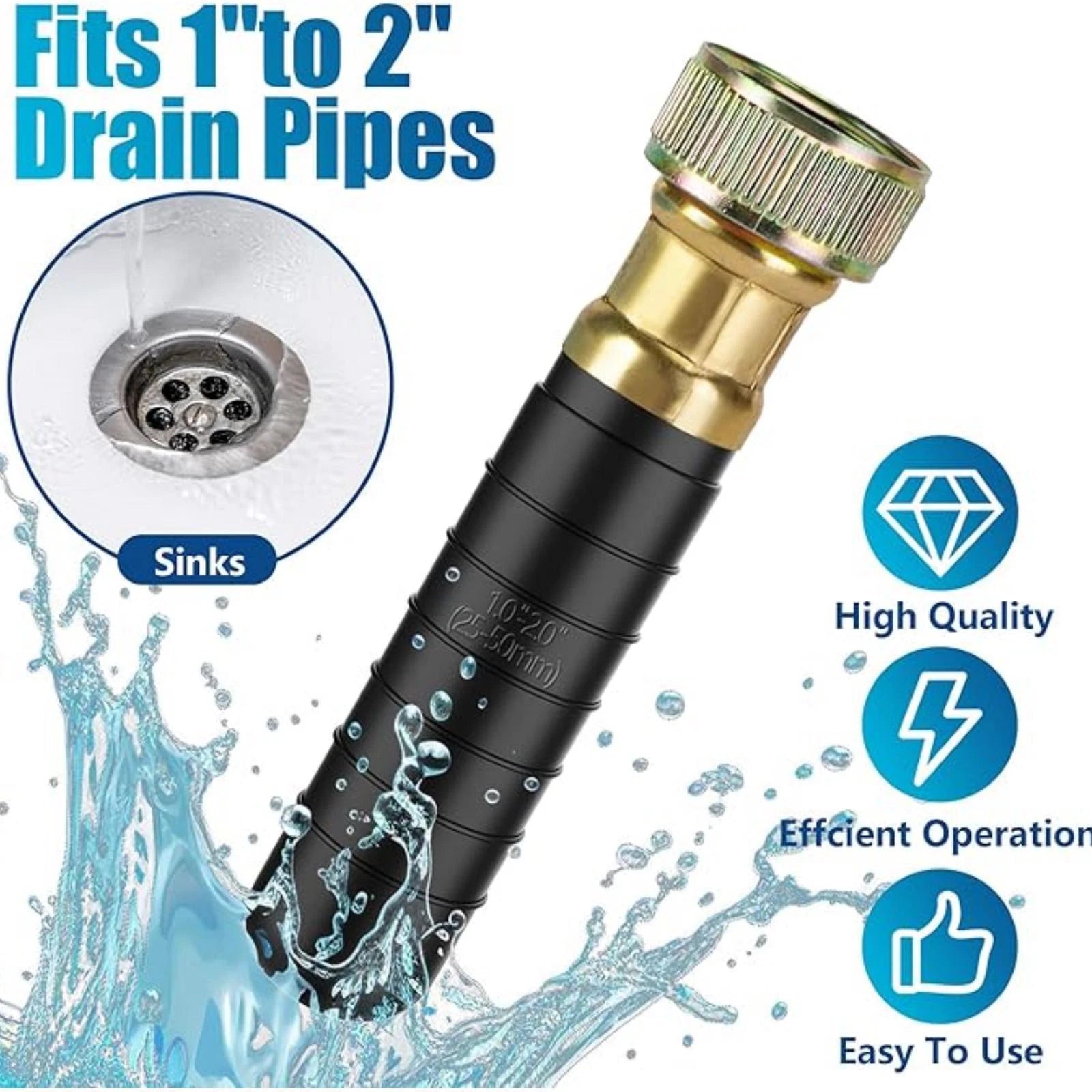 1"-2" Drain Blow Bag Drain Cleaning Bladder