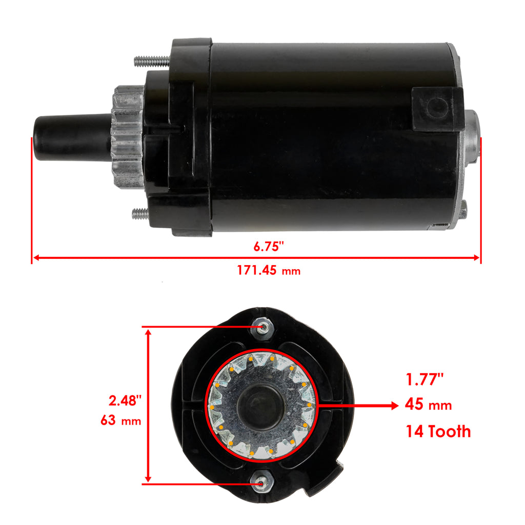Starter Motor Replacement for Kohler Courage Single SV620 SV610 SV600 (1990–1999)