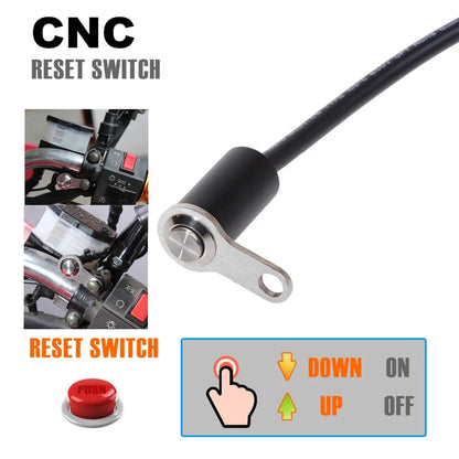 12V Motorcycle Switch Self-return Reset Button For Horn Engine Power Start Kill