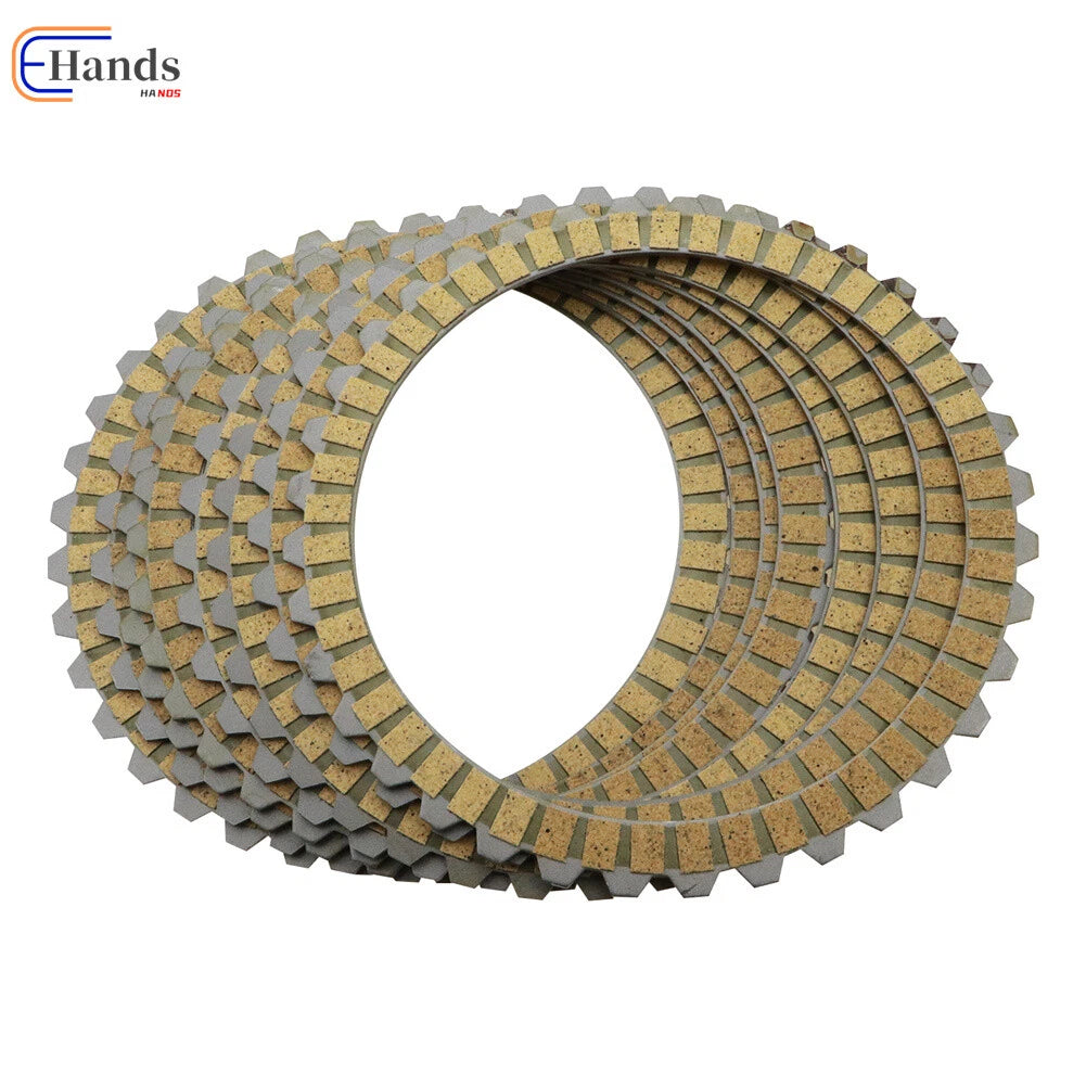 8X Clutch Friction Plates Set for Harley Sportster XL883 XL1200 XLH1200 (2004–2023)
