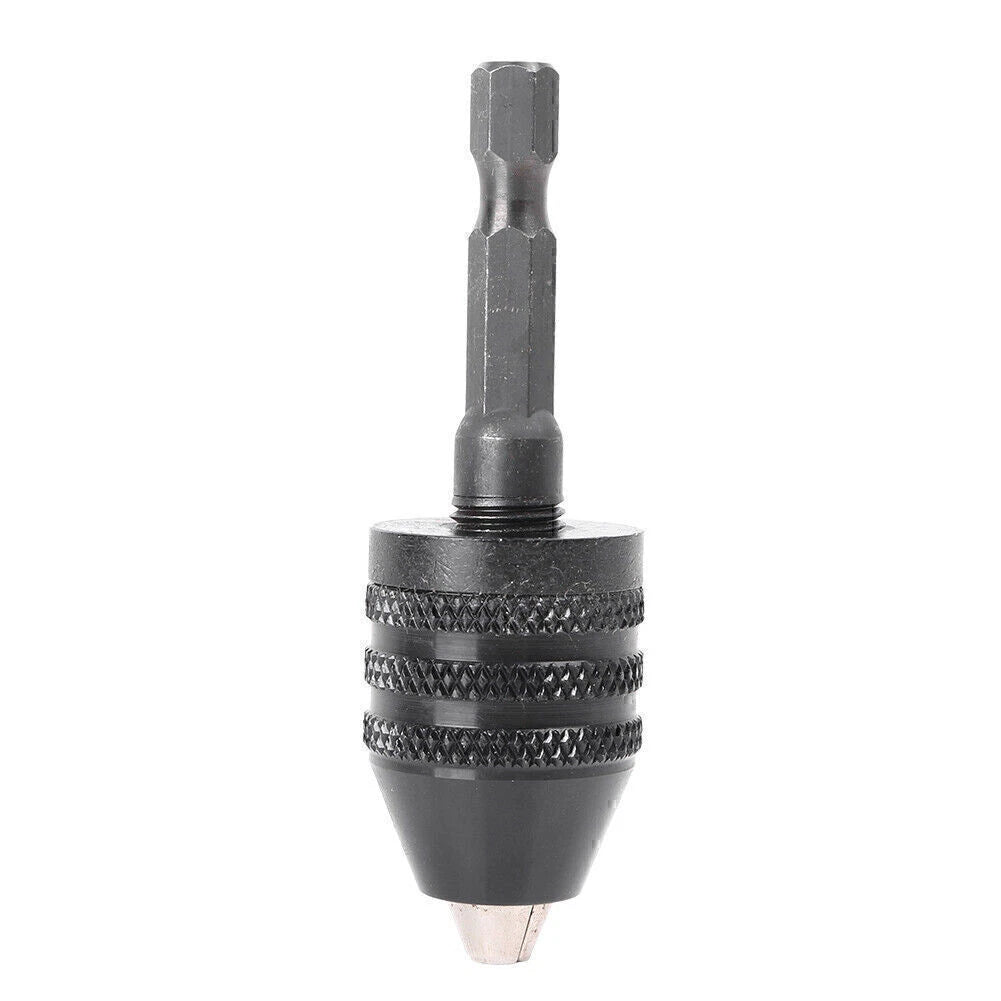 Keyless Drill Bit Chuck Adapter Converter for Impact Driver (0.3-6.5mm)