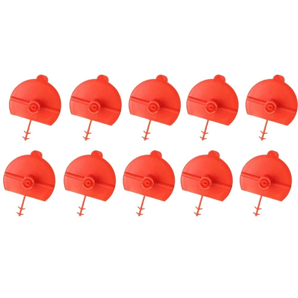 Set of 10 Urethane Flat Fan Nozzles for Polyurethane Foam (4.8x3.7cm)