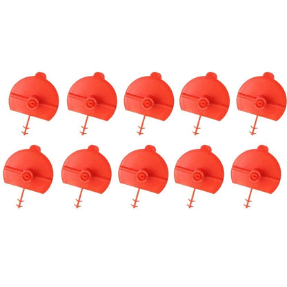 Set of 10 Urethane Flat Fan Nozzles for Polyurethane Foam (4.8x3.7cm)