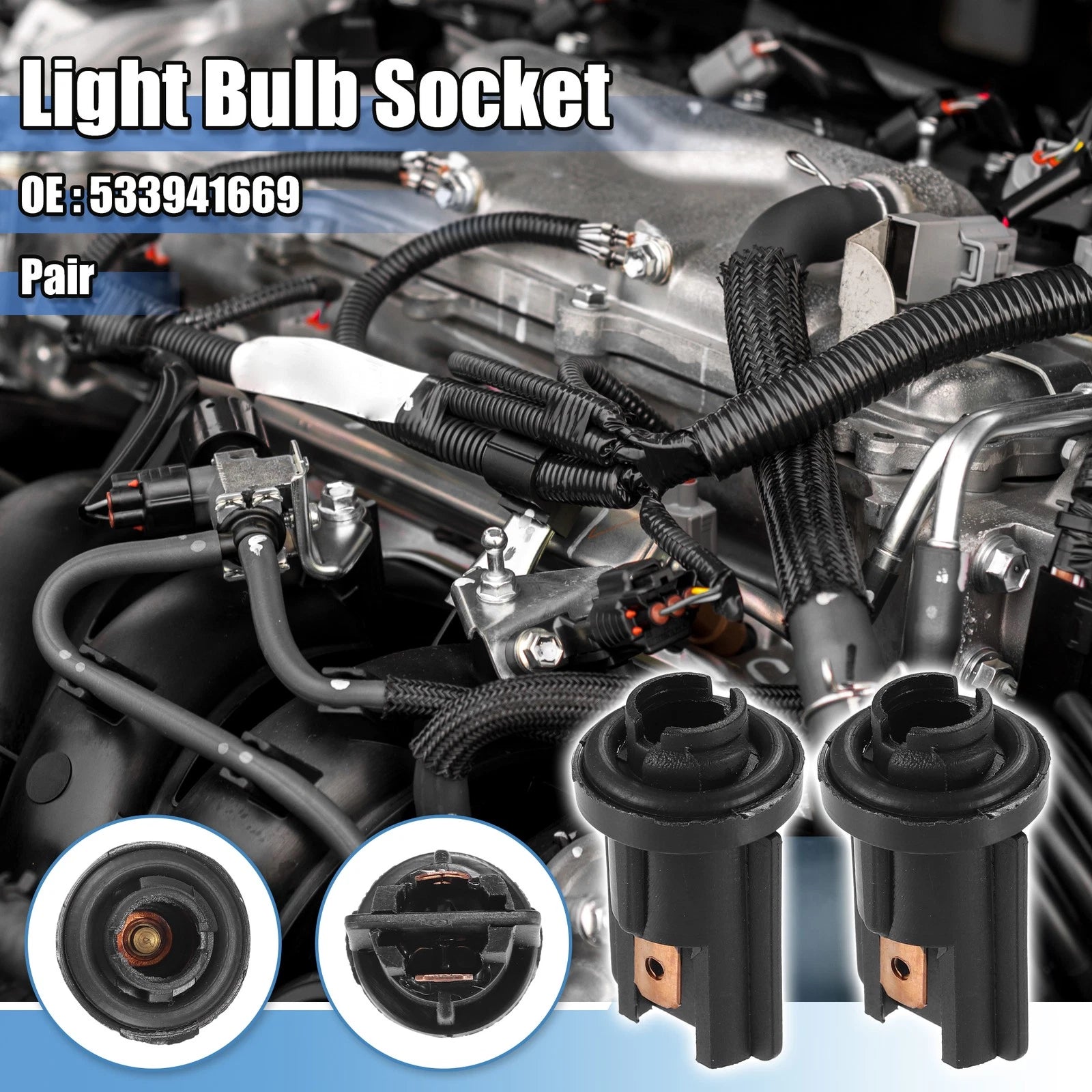 Light Bulb Socket Pair for Volkswagen Golf (2005–2015)