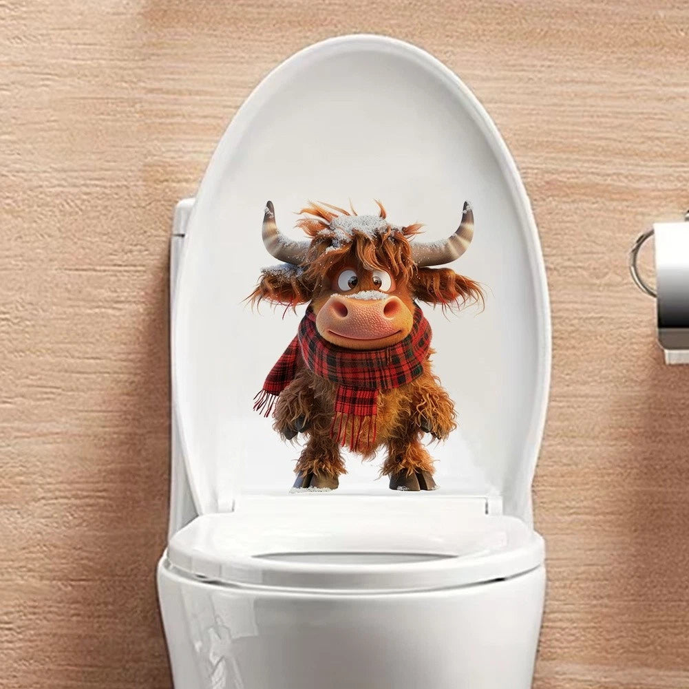 Wall Sticker for Bathroom Decor (25x24x1cm)