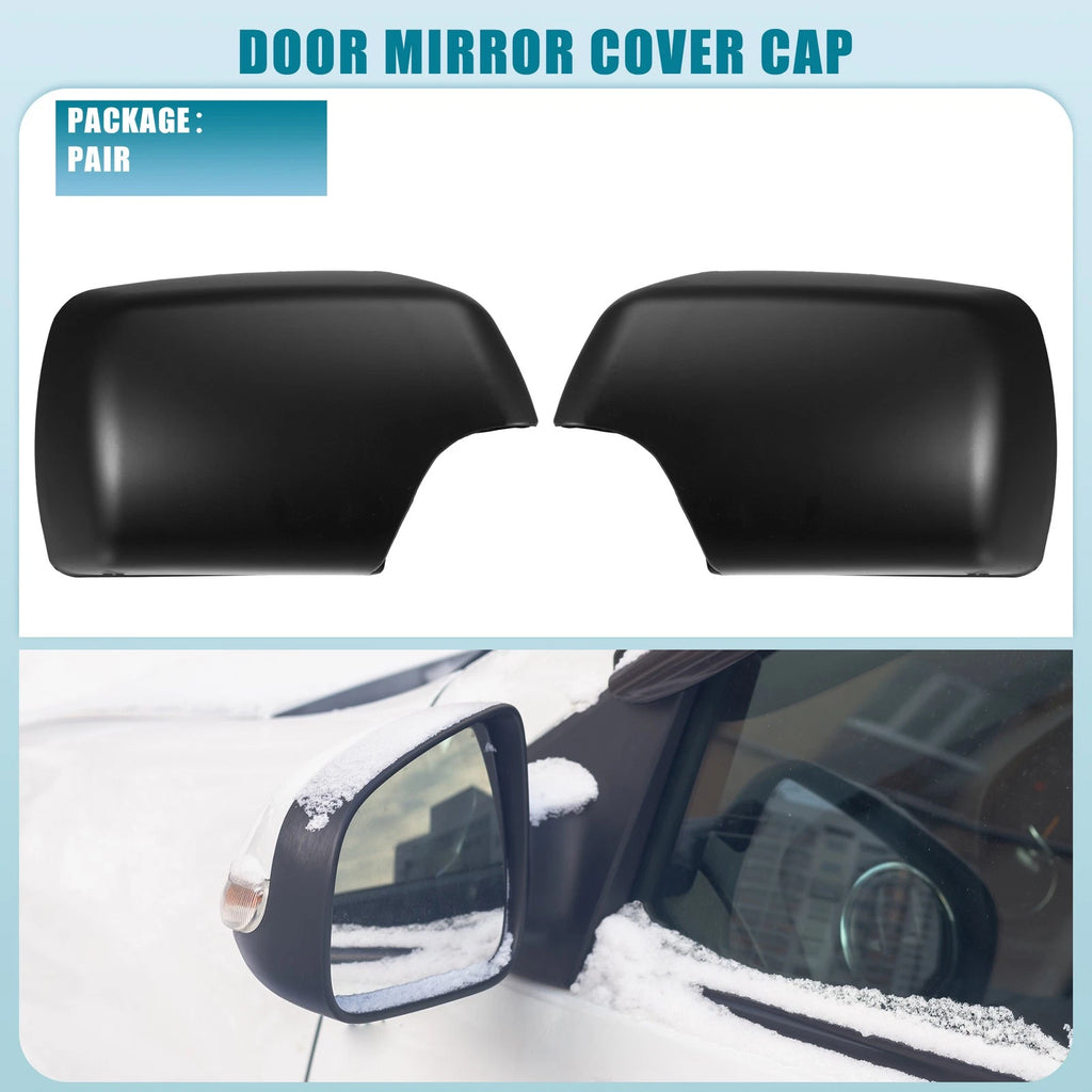 Rearview Mirror Cover Caps Pair Replacement for BMW X5 (2007–2018)