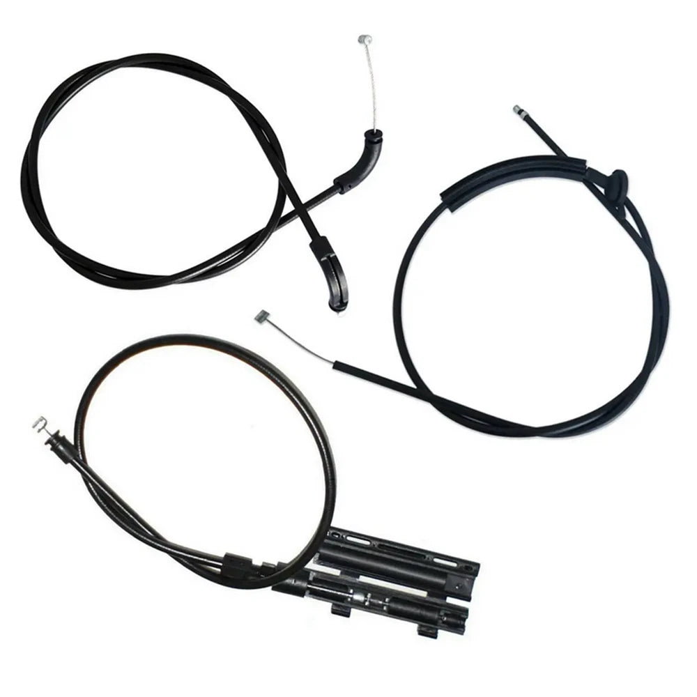 3Pcs Bonnet Release Cable Kit for BMW 7 Series E65 E66 (2002–2008) 51237197474