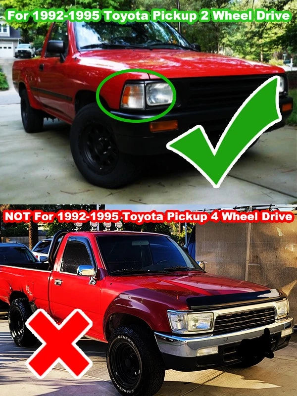 Clear Front Corner Parking Signal Lights for Toyota Pickup (1992–1995)