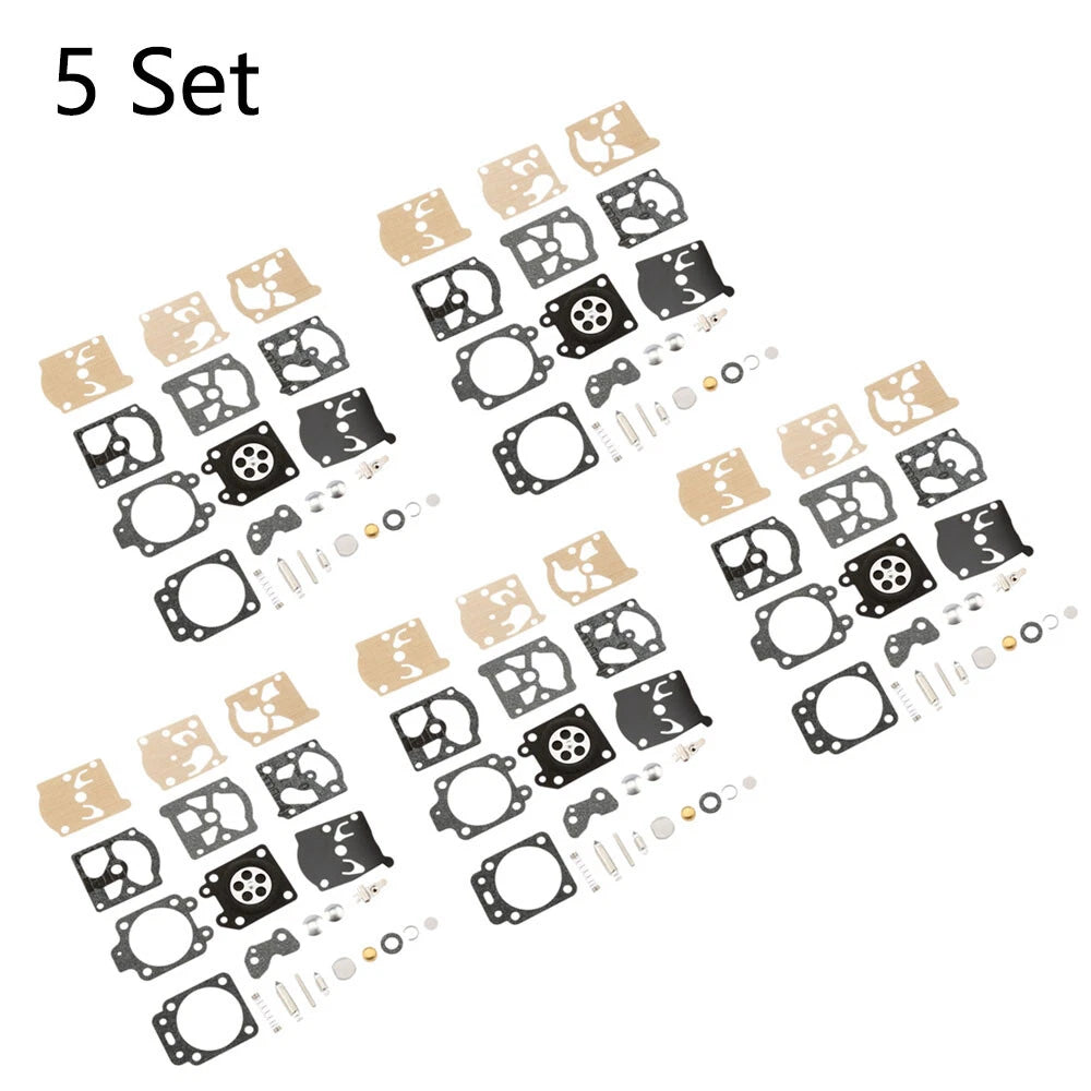Set of 5 Carburetor Repair Kits for Jonsered 33 360 370 (Walbro K20-WAT)