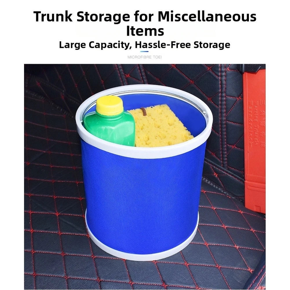 Foldable Portable Car Wash Bucket for Travel Use