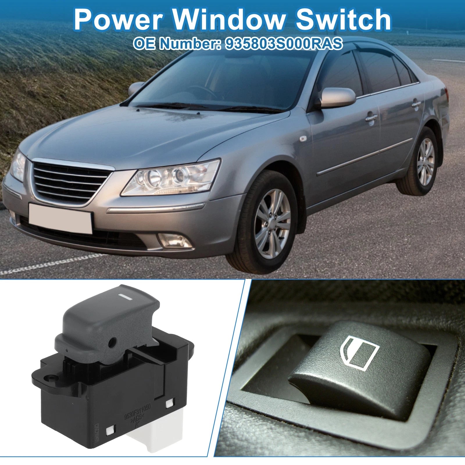 Passenger Side Power Window Switch Replacement for Hyundai Sonata (2011–2015)