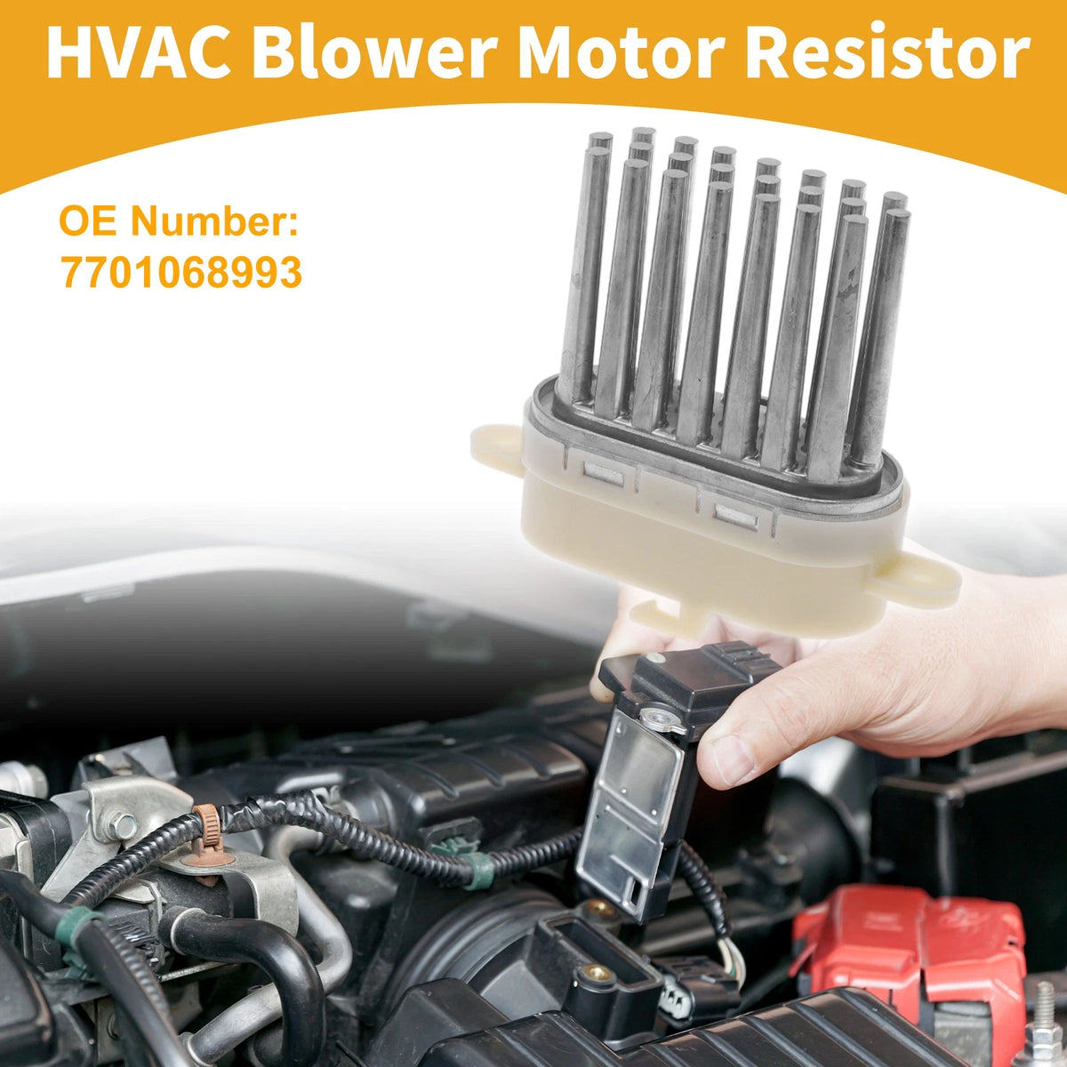 HVAC Blower Motor Resistor No. 7701068993 for Renault Kangoo (2008–2018)