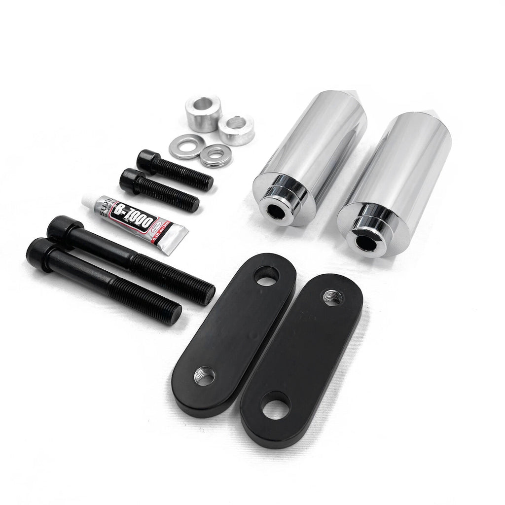 Chrome Spike Frame Slider Crash Protector for Honda CBR1000RR (2004–2005)