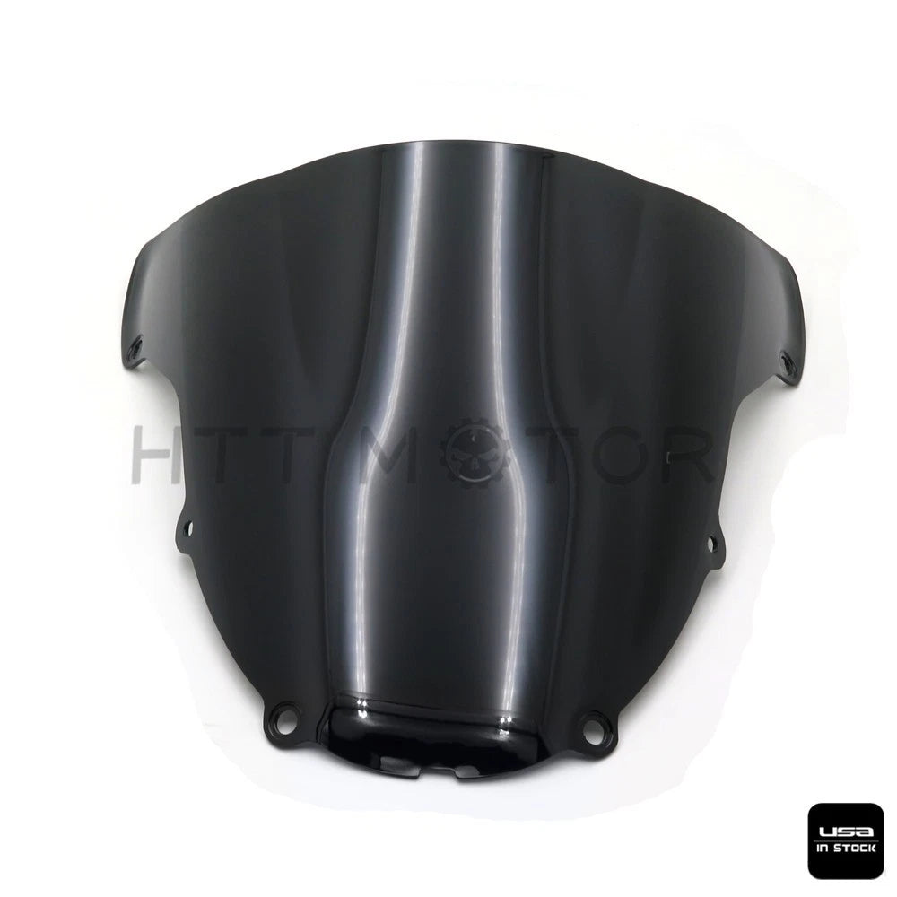 Double Bubble Windshield for Kawasaki ZX 6R 636 (2003–2004) Black
