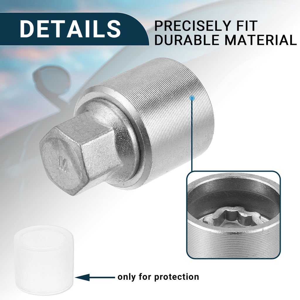 Wheel Lock Lug Nut Set with Key for Audi A3 (2005–2020)