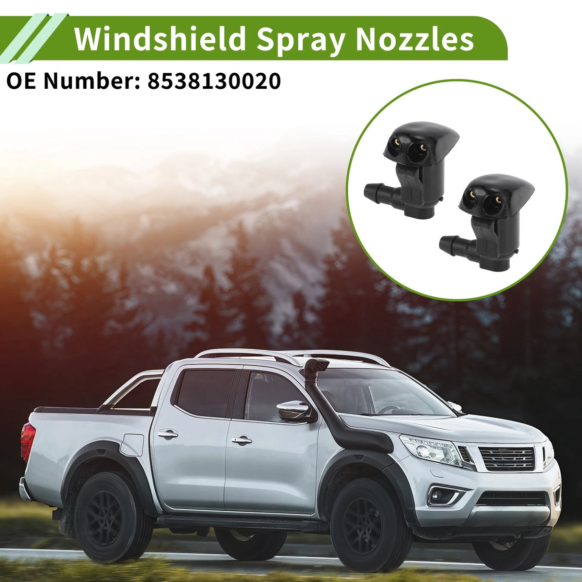 Windshield Washer Nozzle Set for Toyota (No. 85381-30020)