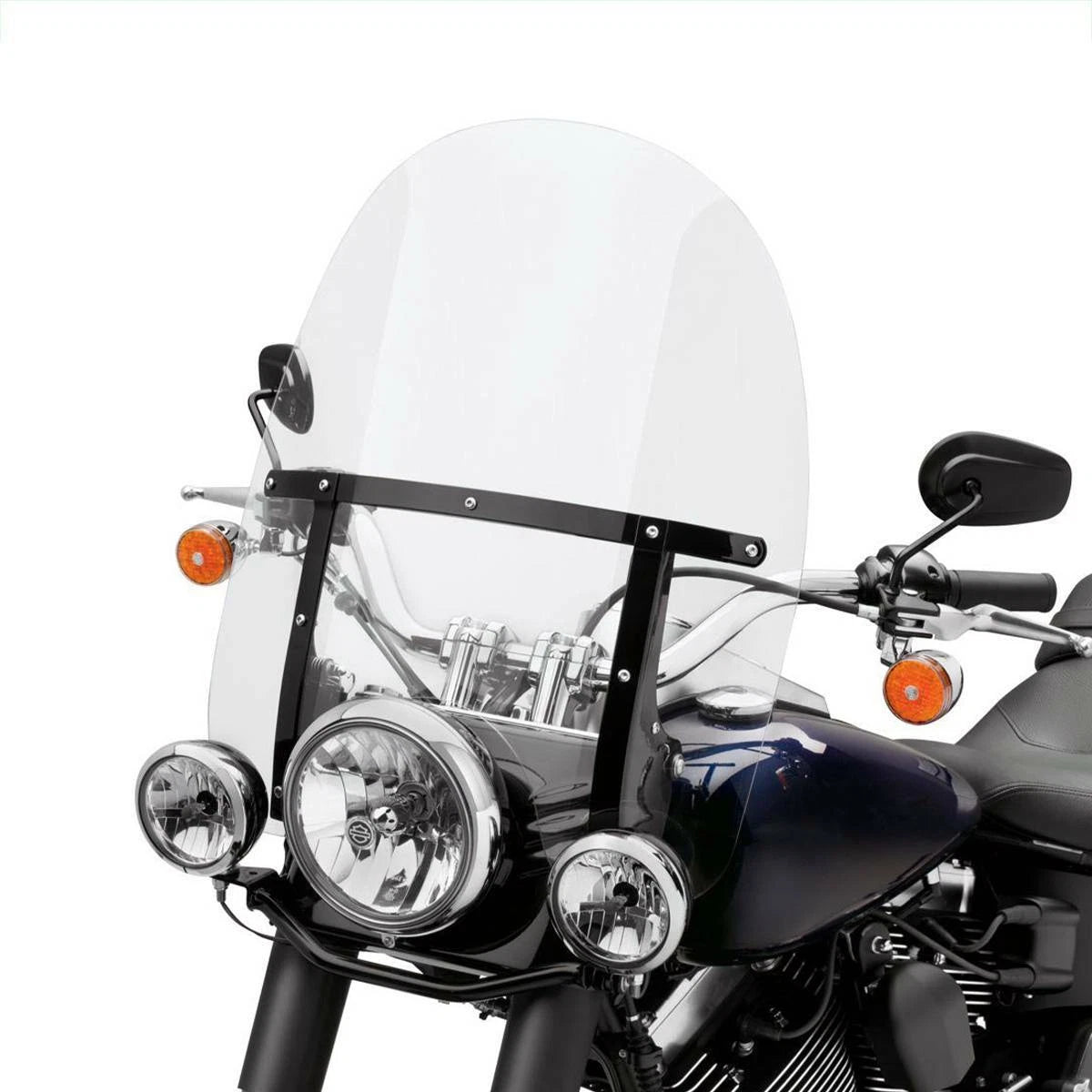 Clear PC Windscreen for Harley Softail Deluxe Fat Boy FLS (2000–2017)