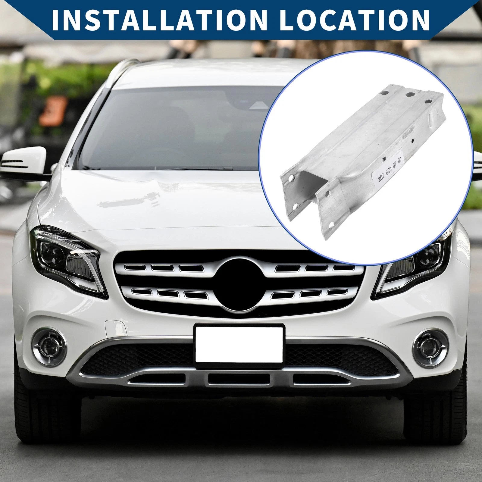 Front Left Bumper Retainer Bracket Replacement for Mercedes E350 (2010–2015)