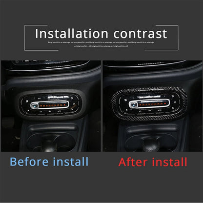 Carbon Fiber Central Console Trim for Mercedes-Benz Smart (2016–2021)