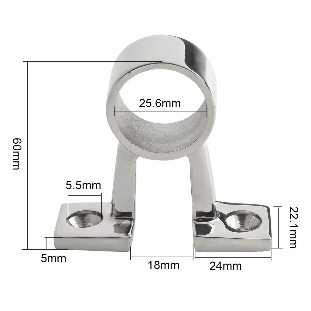 Boat Frame Rail Mount for Marine Applications (25mm Diameter)