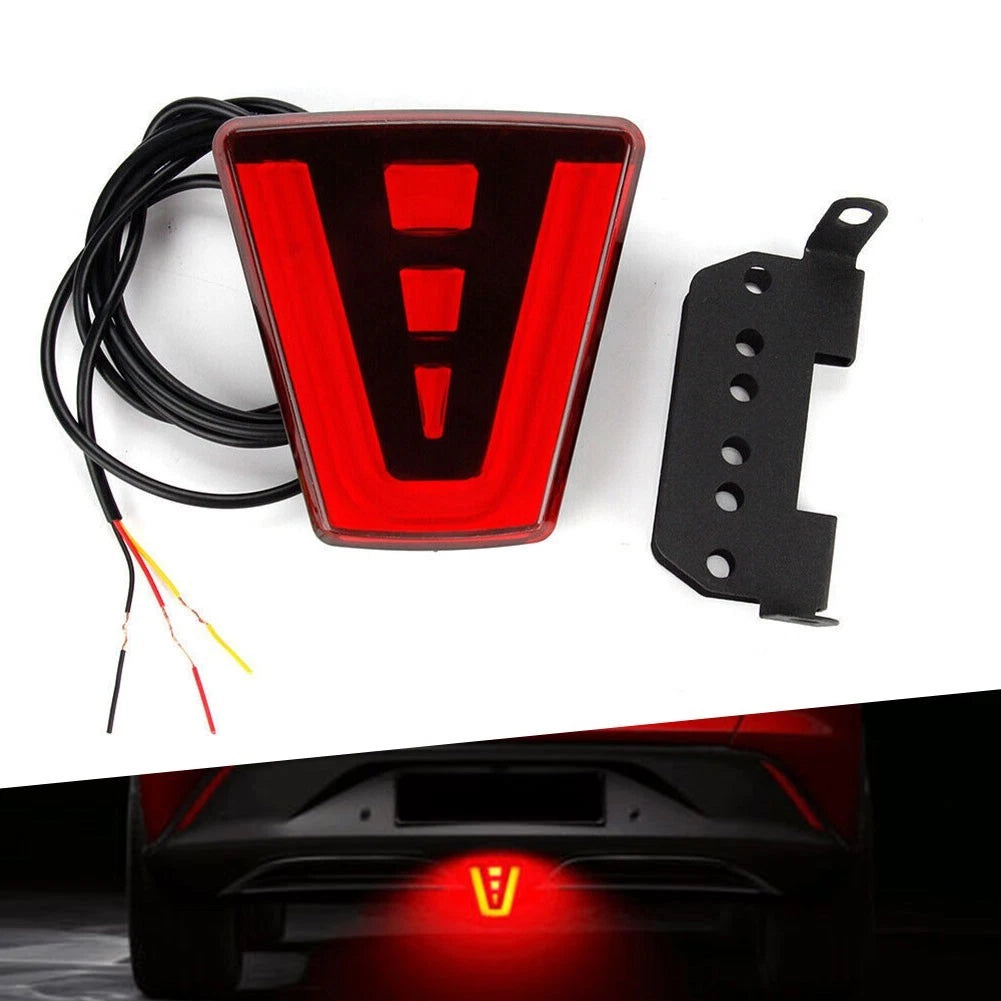 Brake Signal Lamp Headlight LED Rear Tail Third Brake Lamp Triangle 12V