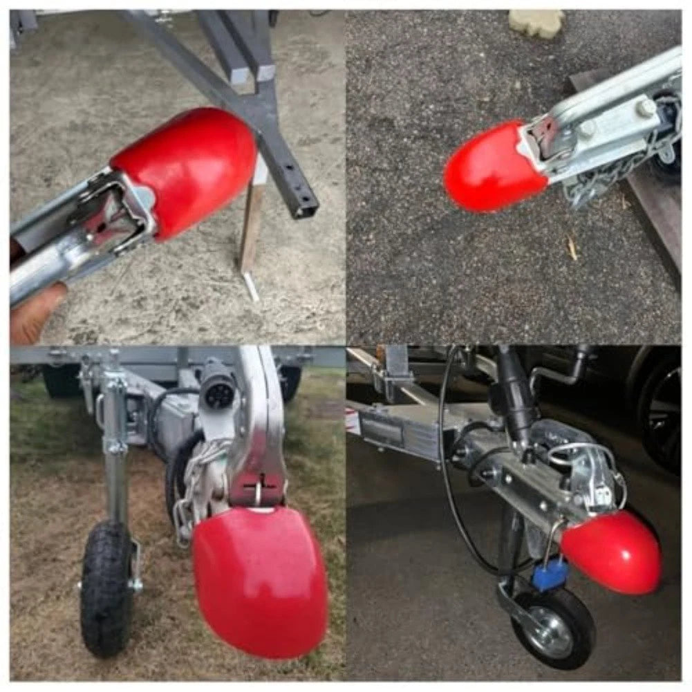 Protective Cover for Trailer Ball 50MM Red Plastic Coupler Accessory