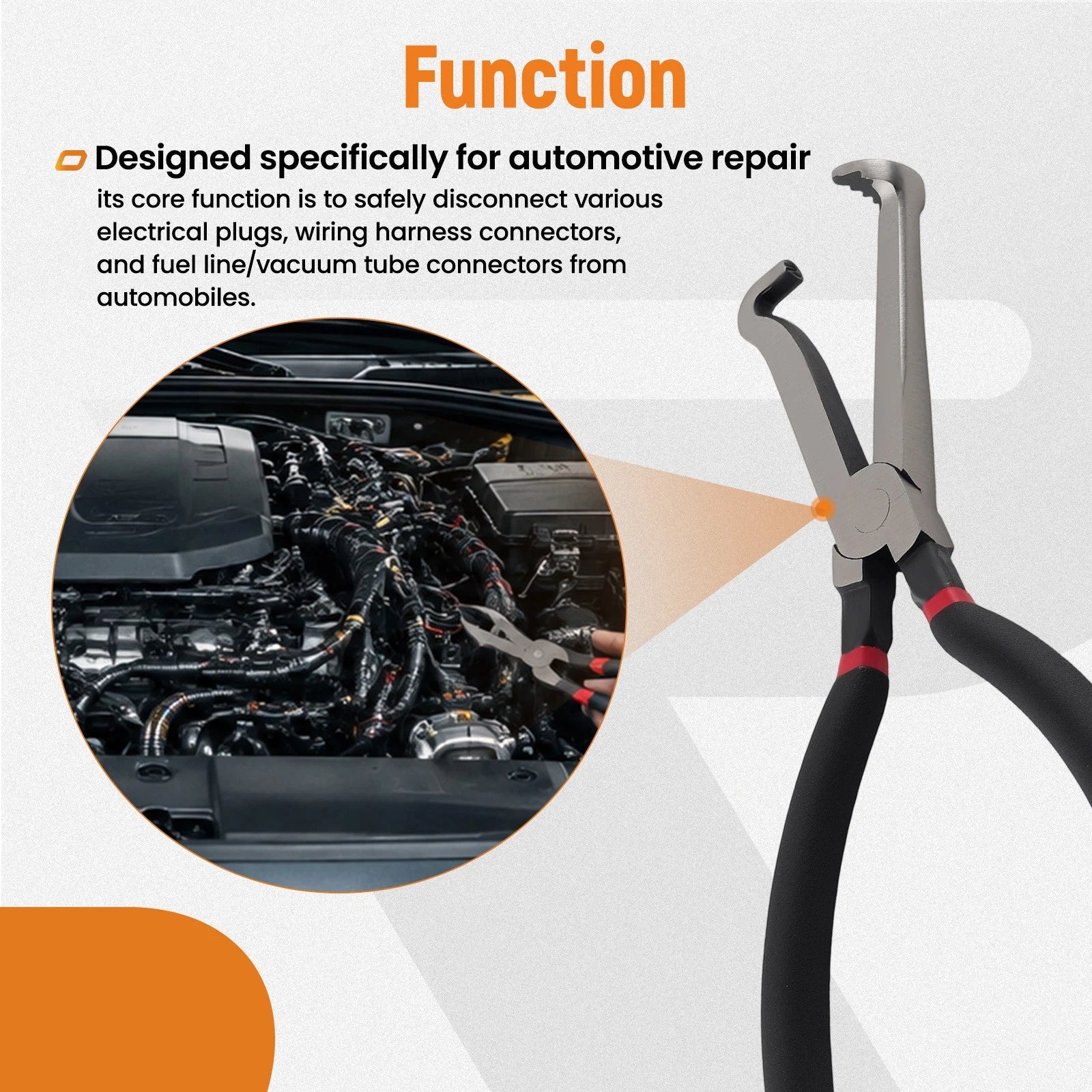 2PC Wiring Electrical Disconnect Pliers for Electrical Connectors