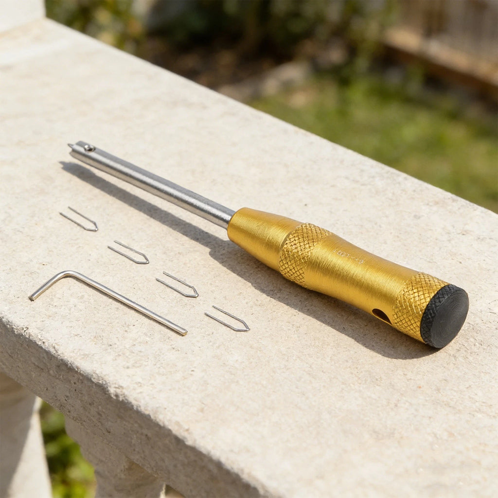 Spoke Nipple Installation Tool for Bikes with 4 Replacement Cores