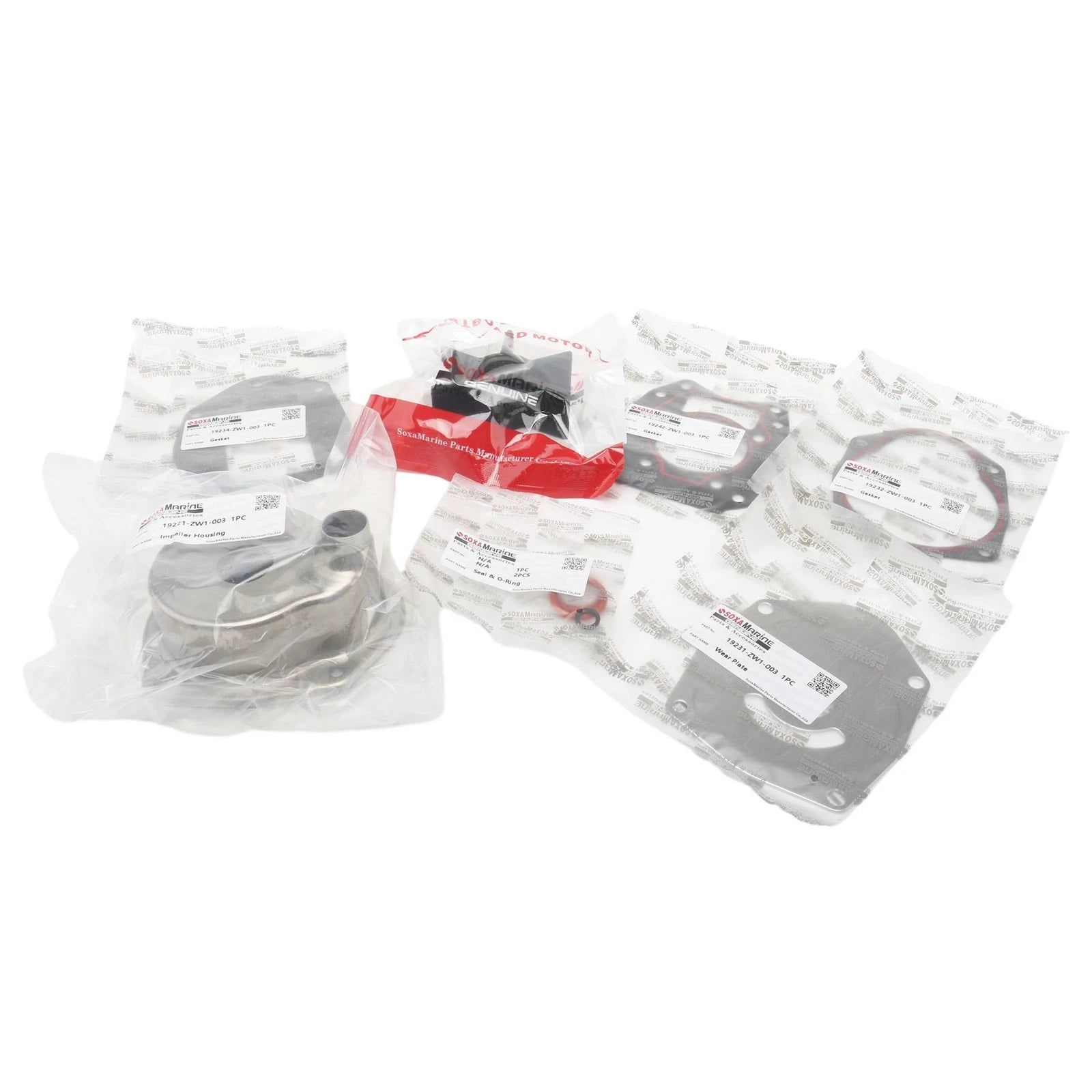 Water Pump Rebuild Service Impeller Kit for Honda Marine 75HP 90HP (N/A) 06193-ZW1-305