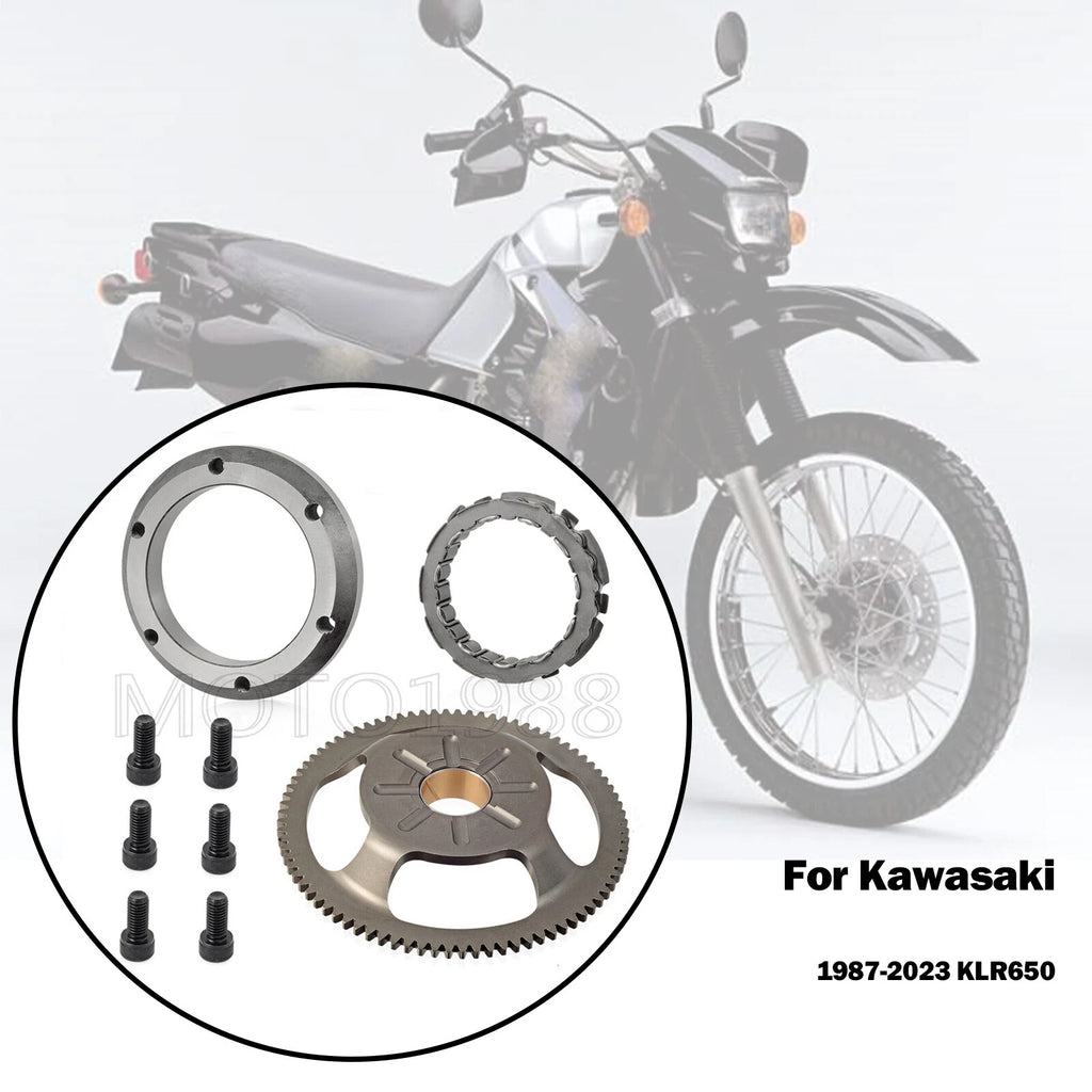 One Way Starter Clutch Kit for Kawasaki KLR650 (1987–2023) 42034-1094 13194-1089 13216-0044