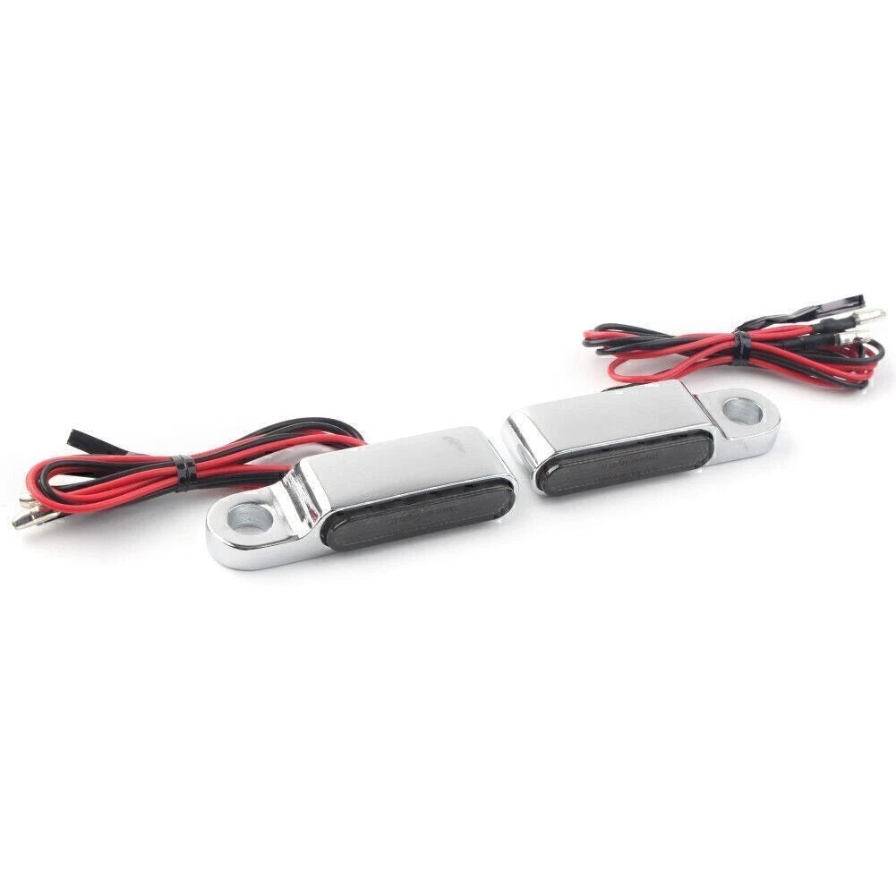 LED Turn Signal Light for Universal Motorcycle Chrome