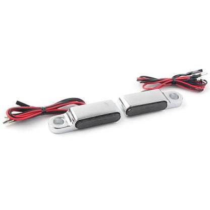 LED Turn Signal Light for Universal Motorcycle Chrome
