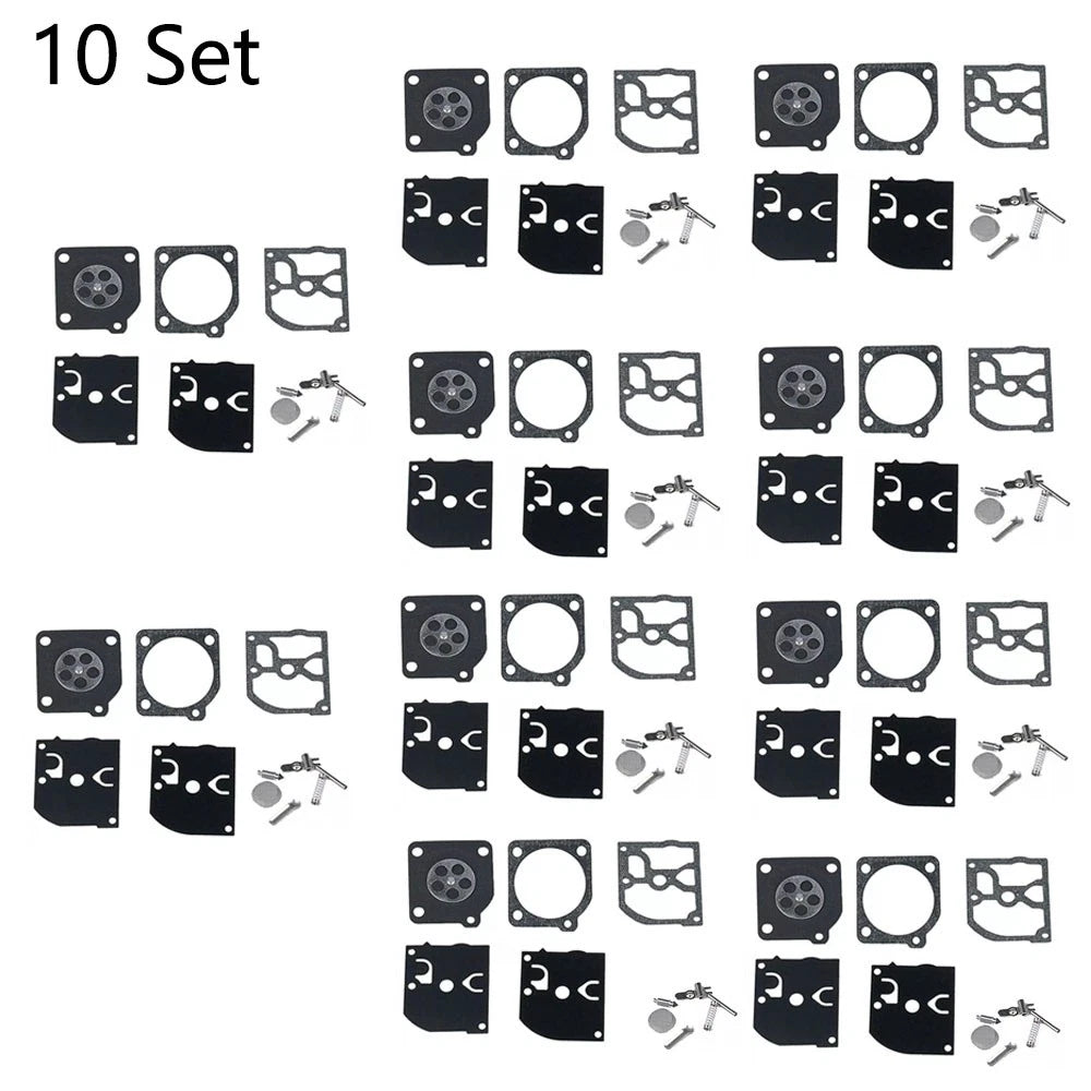 Set of 10 Carburetor Repair Kits for Poulan, McCulloch, ZAMA RB-39 Chainsaw