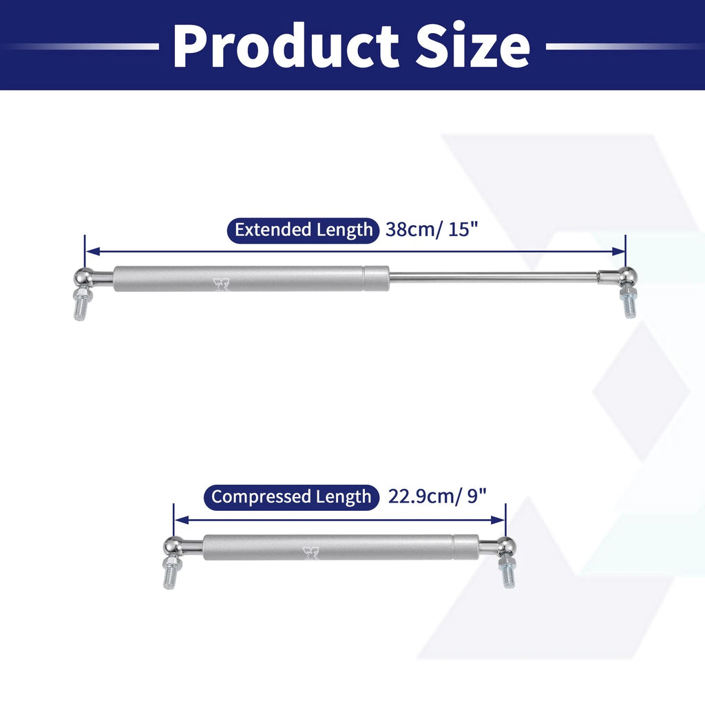 2 Pcs Lift Support Gas Struts 15" 45lb for RV (200N)
