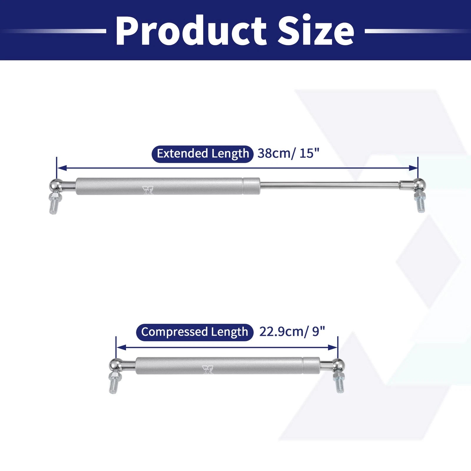 2 Pcs Lift Support Gas Struts 15" 45lb for RV (200N)