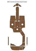 EVA Faux Foam Teak Deck Floor Pad for Crownline 216 (2005)